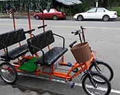 Electric rickshaw for 4 people