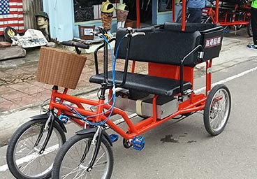 Electric Rickshaw family style